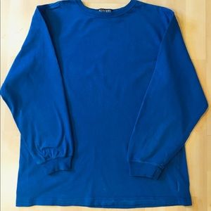 LANDS END royal blue long sleeve t-shirt